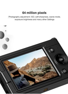 Generic 64MP Digital Camera for Photography and Video, 4K Vlogging Camera for YouTube with IPS Screen, 28X Digital Zoom Digital Camera for Gift, Compact Anti Shake Vlogging Camera for Live Streaming Travel Photography High Definition Display Student Compact Camera，With 64GB SD card  - Image 4