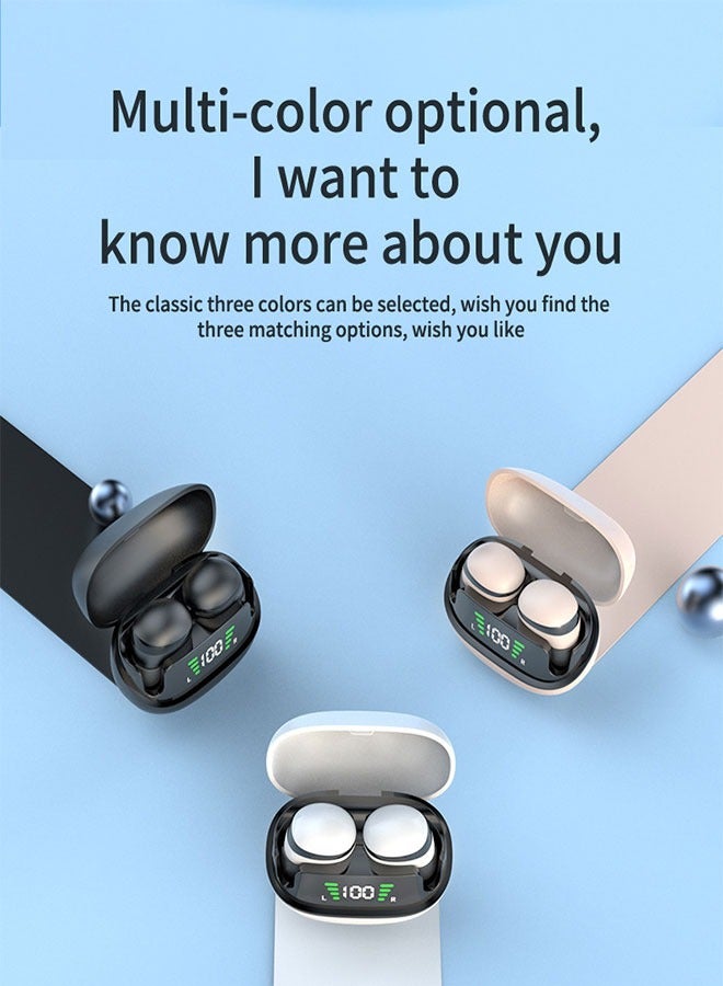 آيجو سماعات رأس لاسلكية تعمل بتقنية البلوتوث 5.3، بطارية تدوم 24 ساعة، تشغيل الموسيقى لمدة ساعتين بعد شحنها لمدة 10 دقائق، مدمجة ومريحة، مقاومة للماء بتصنيف IPX5، أسود - Image 4