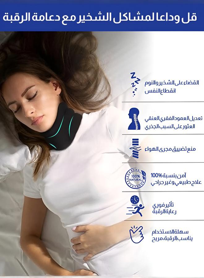 Breathable and Adjustable Device for Snore Prevention and Neck Health Improvement - Image 2