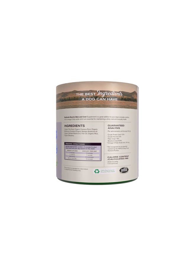 Badlands Ranch - Skin & Coat Canine Supplement w/Omega-3 Fatty Acids, Org. Ingredients, Antioxidant Topper, Nourish Coat &Paws, Joint, Support Shiny Coat & Healthy Skin by Katherine Heigl (30 Scoops) - Image 2