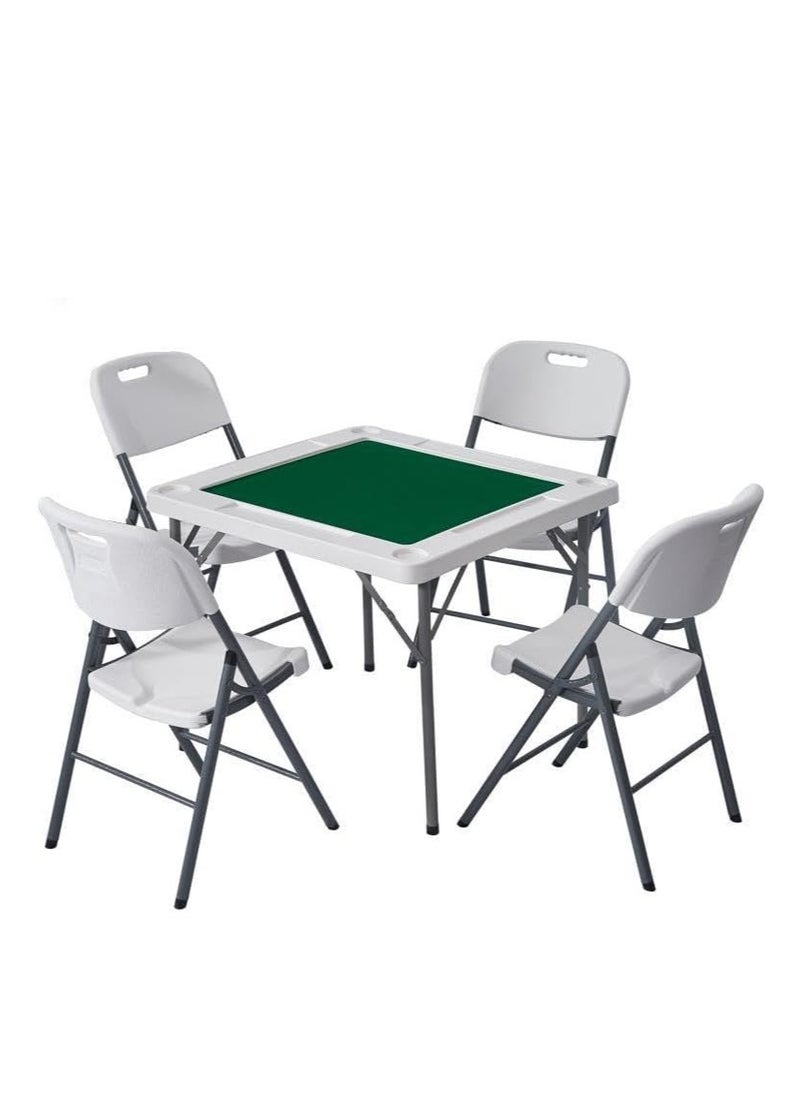 COOLBABY Outdoor Multi functional Portable Plastic Folding Table No Installation Simple Home Chess and Card Table