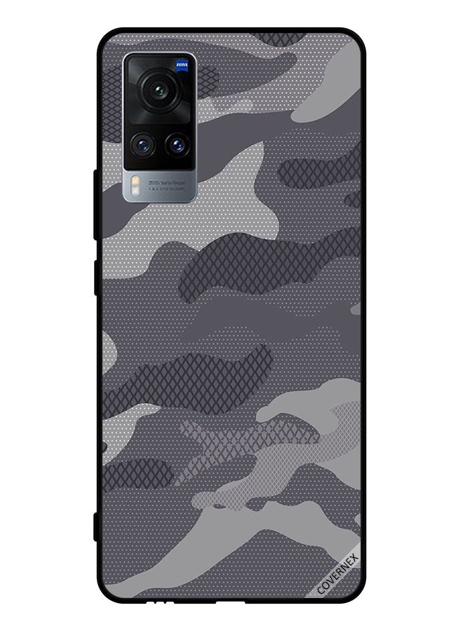 Covernex Protective Case Cover For Vivo X60 Grey Camouflage Pattern - Image 1
