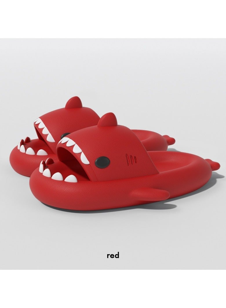 Style Women's sandals, slippers, cartoon shark slippers, indoor and outdoor couples