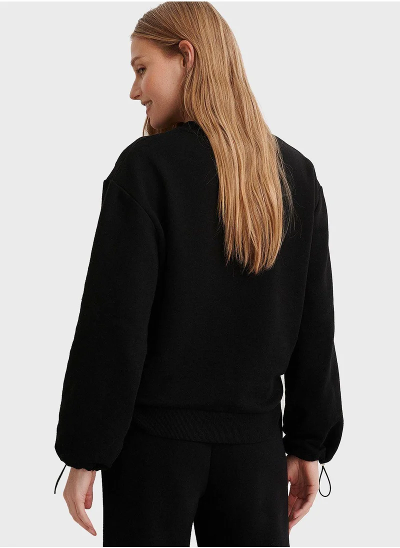 NA-KD Drawstring Sweatshirt