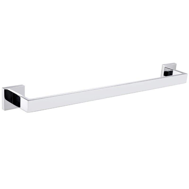 Angle Simple Bath Towel Bar 23.74", Angle Simple SUS304 Stainless Steel Bathroom Towel Holder, Shower Towel Rod, Single Towel Hanger Bar, Clothing Towel Rack for Wall, Polished Chrome - Image 1