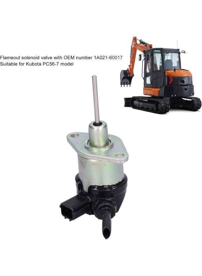 klarako Fuel Shut Off Solenoid Valve Excavator Engine Stop Electric Flameout Accessory 12V TOSD?03?047