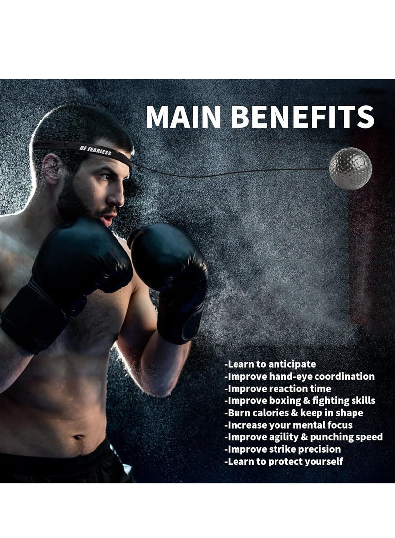 RATSAW Boxing Reflex Ball Boxing Reflex Balls Family Pack Training Boxing Equipment with Adjustable Headband for Reaction Speed and Hand Eye Coordination Training - Image 2