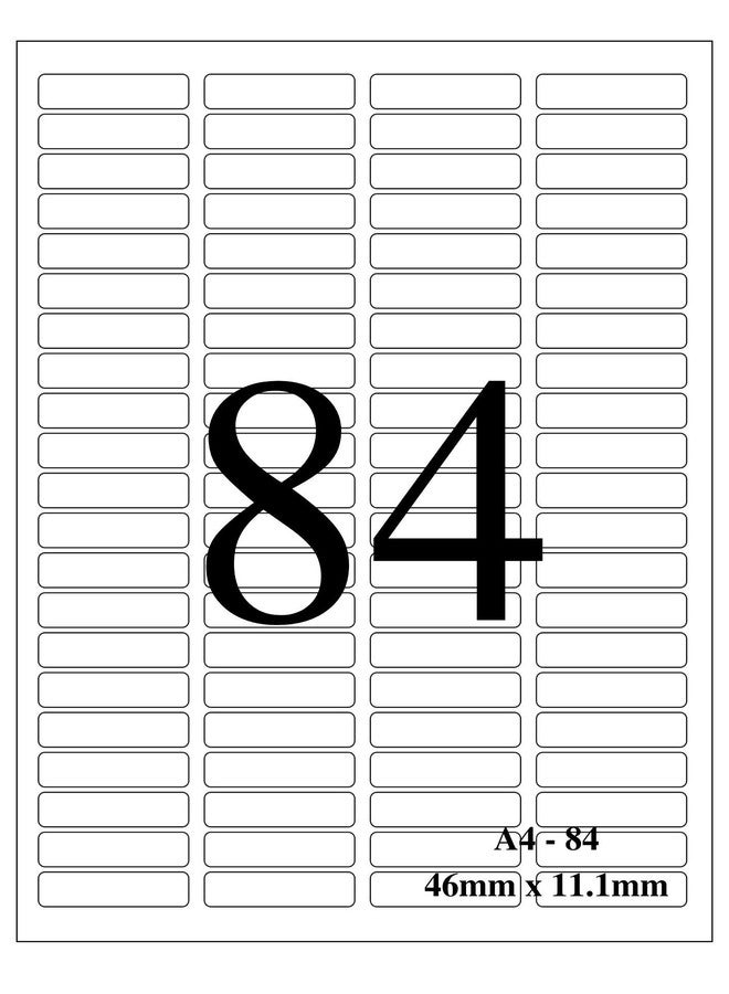 True-Ally A4 Size White Self Adhesive Label/Sticker for Printer (Inkjet/Copier/Laser) - 84 Sticker Per Sheet - 40 Sheets Pack (A4ST84-40 Sheets) - Image 1