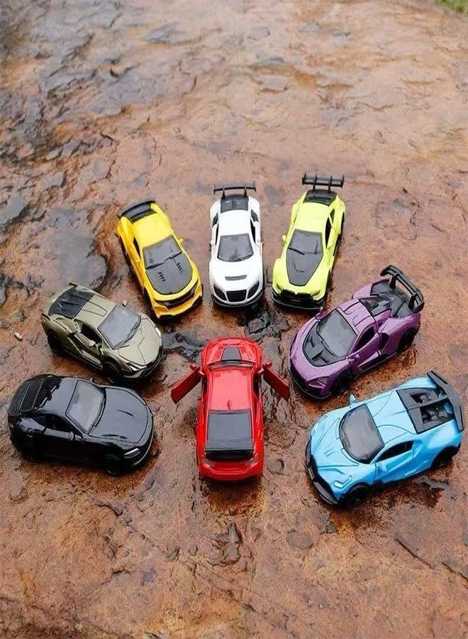Sky Tech® Diecast Metal Toy Super car Set of 4 Pull Back Racers Alloy Die Cast Openable Doors Racing Car for Kids High Speed Metal Toy Car Play Set for Children Best Gifts Toys for Boys - Image 3