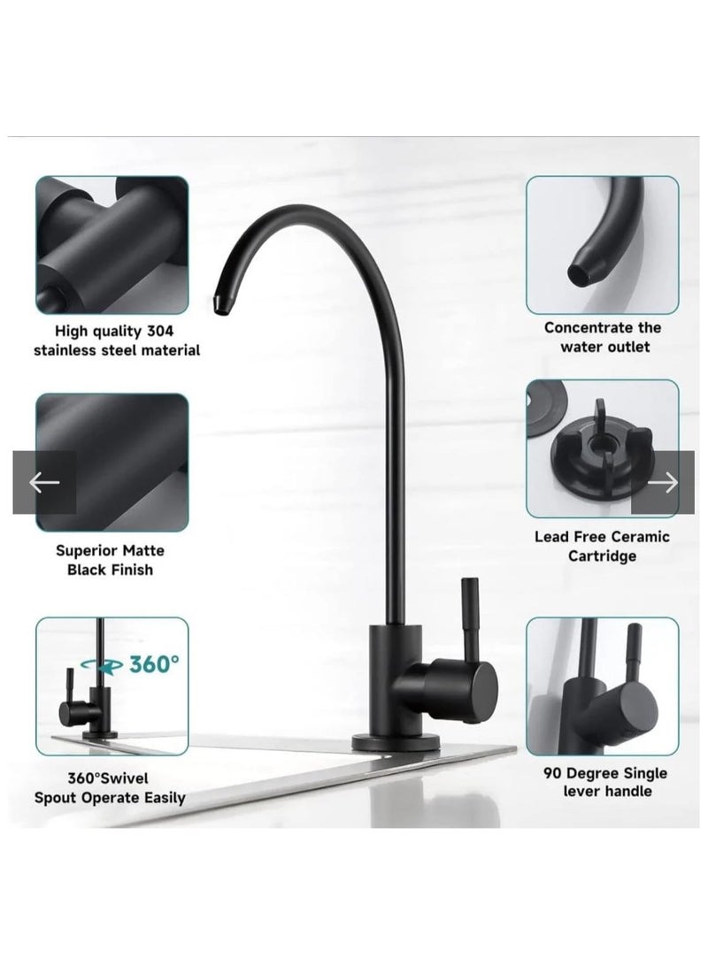 YelaJoy Kitchen Water Filter Faucet, Drinking Water Faucet, 360° Rotating Sink Water Filter Faucet,  Single Lever Home Water Filter Faucet, for Kitchen Bar - Image 3