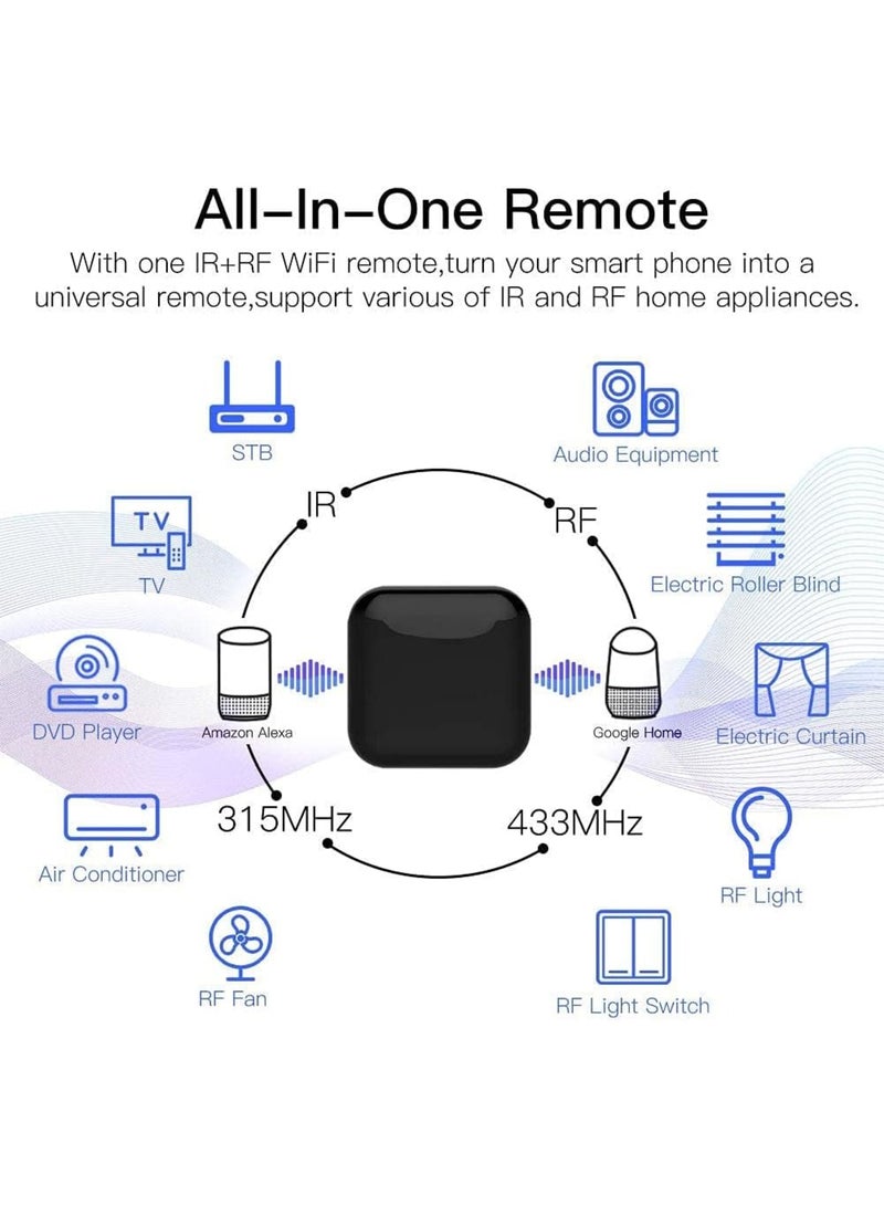 Cobest Wireless Zigbee Gateway, WiFi RF IR Smart Home Universal Remote Controller for TV Air Conditioning Infrared Appliances, Control AC TV DVD CD AUD SAT, Tuya/Smart Life App Control - Image 2