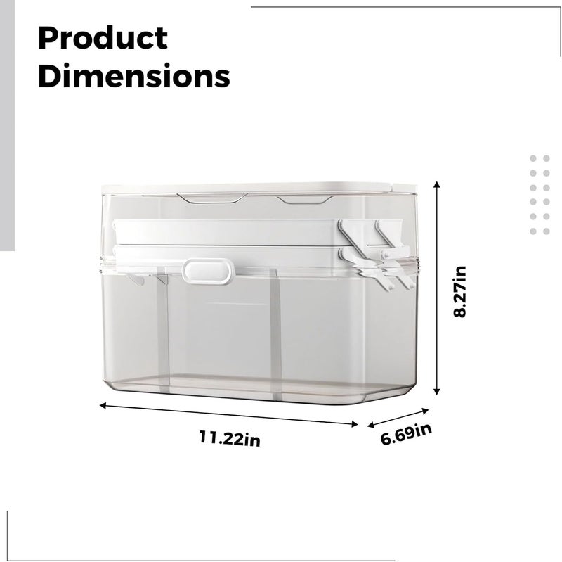 Portable Pharmaceutical Box, 3-Layer Organizer, Foldable, Travel & Home - Image 4