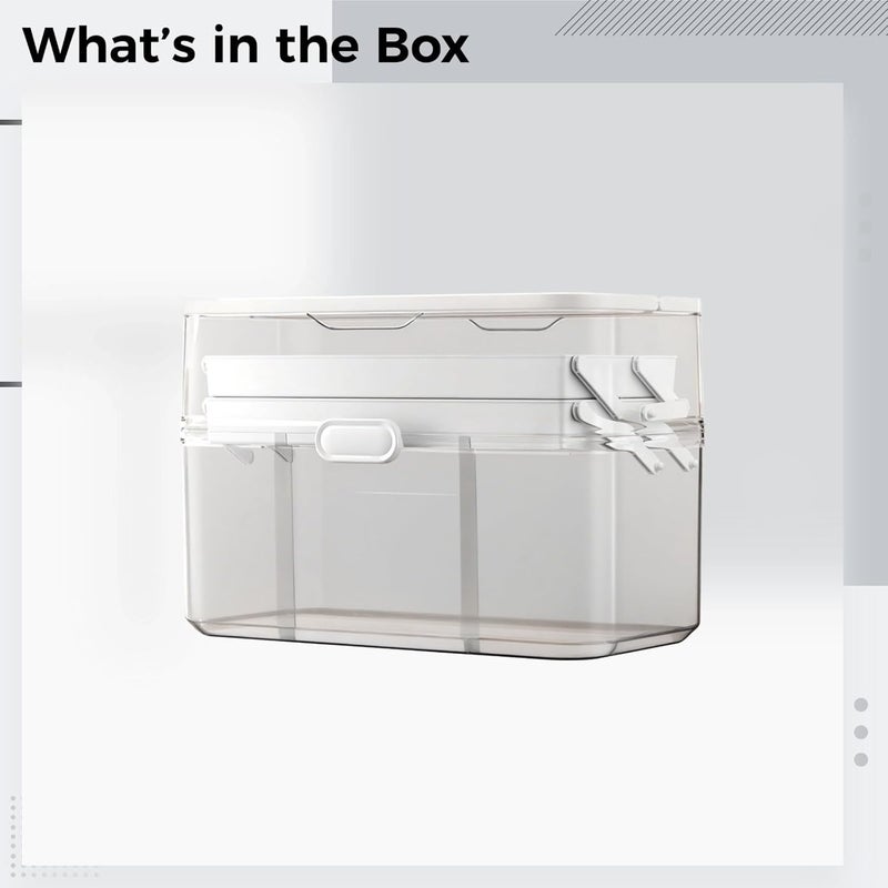 Portable Pharmaceutical Box, 3-Layer Organizer, Foldable, Travel & Home - Image 3