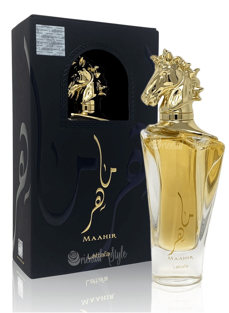 Lattafa Maher Gold by Lattafa - Eau de Parfum for Men and Women, 100ml  - Image 1