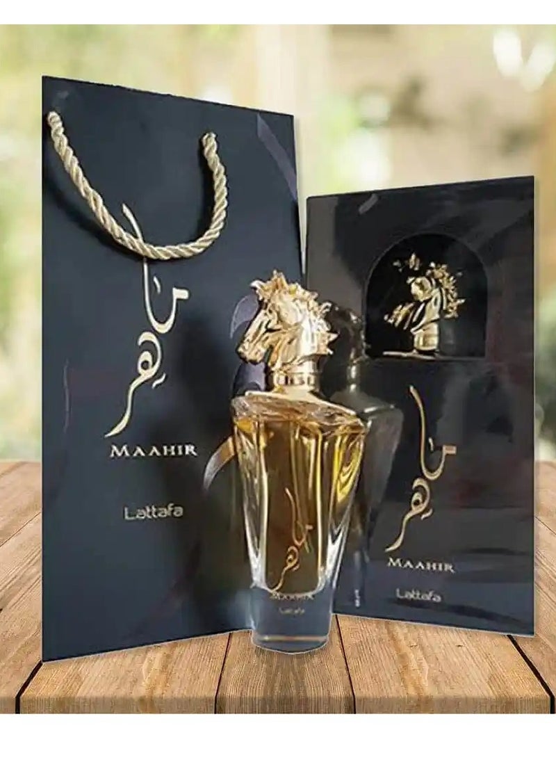 Lattafa Maher Gold by Lattafa - Eau de Parfum for Men and Women, 100ml  - Image 4