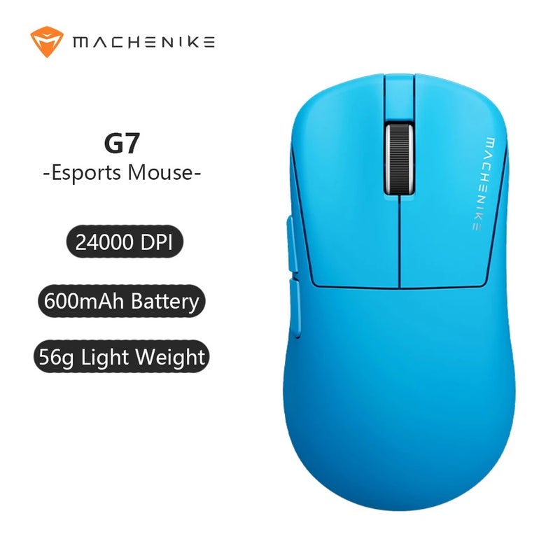 ماكينيك ماوس Machenike G7 Gaming Mouse, USB Wired and 2.4G Wireless, 24000 Dpi, 80 Ips, 6 Buttons, 56g, Rgb, for PC, Laptop - Image 1