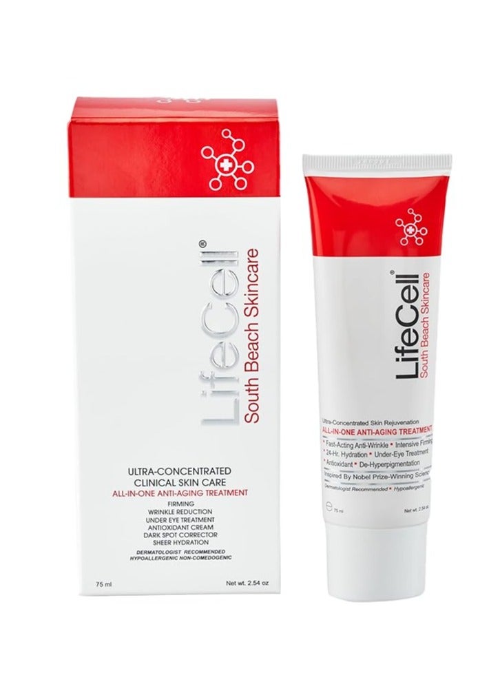 Lifecell South Beach Skincare: All In One Anti-Aging Treatment 2.54 oz