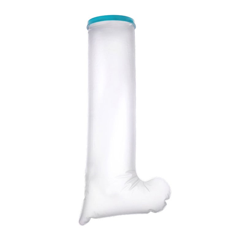 Water Resistant Leg Cover PP Silicone Material Easy Clean High Seal Tight Adult Leg Cover - Easy To Put On And Off Foot Leg Protector for Elderly Shower Safety Post Surgery Bathing Shower With Cast - Image 1