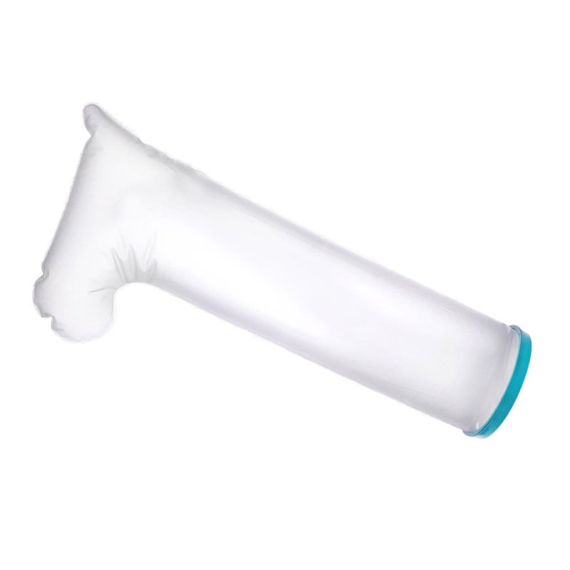 Water Resistant Leg Cover PP Silicone Material Easy Clean High Seal Tight Adult Leg Cover - Easy To Put On And Off Foot Leg Protector for Elderly Shower Safety Post Surgery Bathing Shower With Cast - Image 3