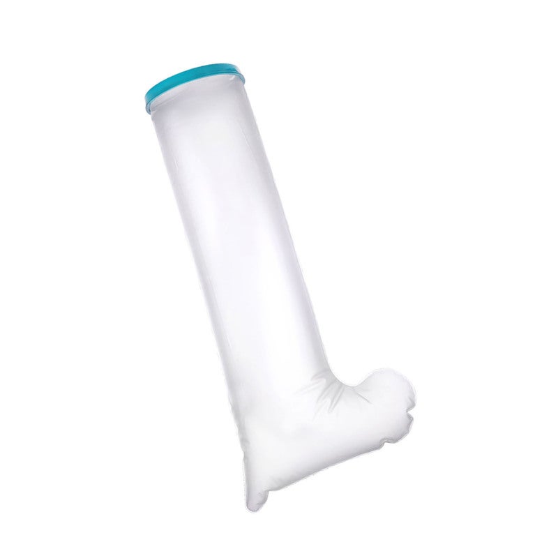 Water Resistant Leg Cover PP Silicone Material Easy Clean High Seal Tight Adult Leg Cover - Easy To Put On And Off Foot Leg Protector for Elderly Shower Safety Post Surgery Bathing Shower With Cast - Image 2