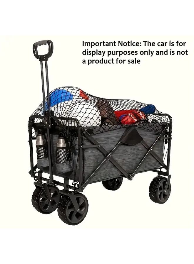 Heavy Duty Folding Storage Net 27 56x27 56 Inch Durable Nylon For Car Trunk Outdoor Camping - Image 1