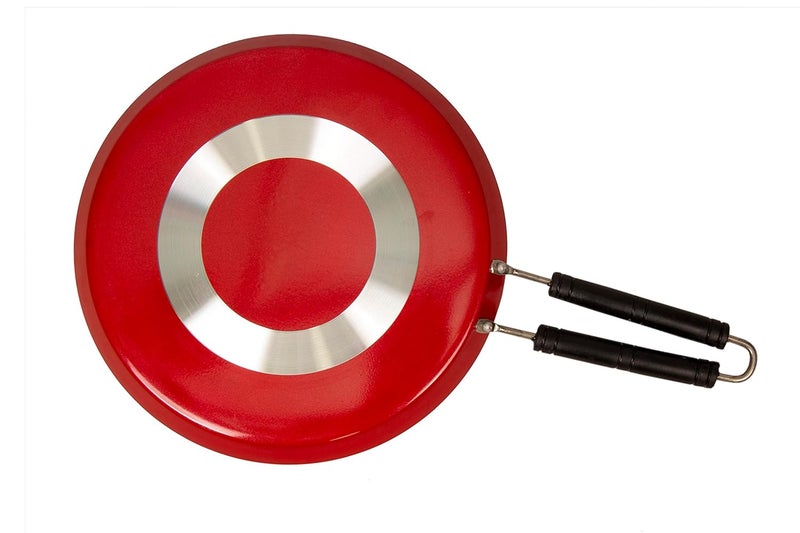 FLORA AND CO Aluminium Non Stick Tawa 285 mm Thickness 3mm Black - Image 2
