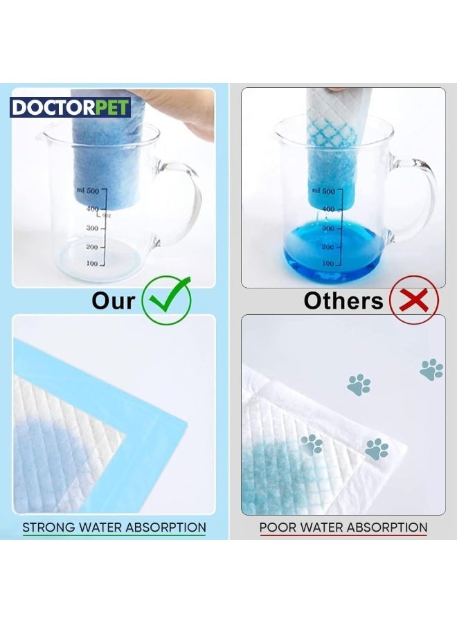 DoctorPet Doctor Pet Training Pads,Lavender Scented Non Slip Adhesive Stick on Pads, 60x60cm Size, 40g with 40 Premium Pads - Image 4