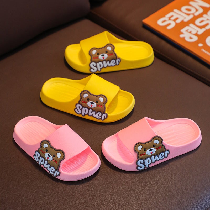 Non-Slip Soft-Soled Children'S Shoes Parent-Child Slippers Summer Boys And Girls Indoor Bathroom Bathing Cartoon Home Shoes Children'S Shoes - Image 5