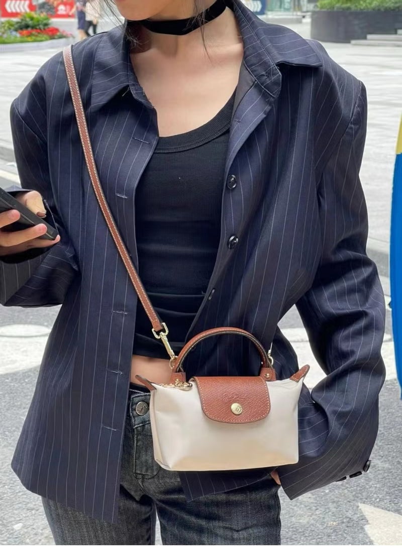 لونج شامب حقيبة مكياج صغيرة متعددة الاستخدامات كلاسيكية للنساء حقيبة يد، حقيبة كتف، حقيبة صغيرة محمولة باليد - Image 2