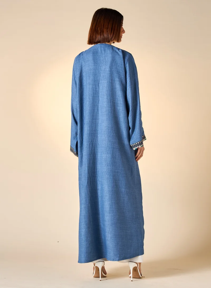 Hadiyath Al Madinah HM - Embroidered Abaya with Hijab