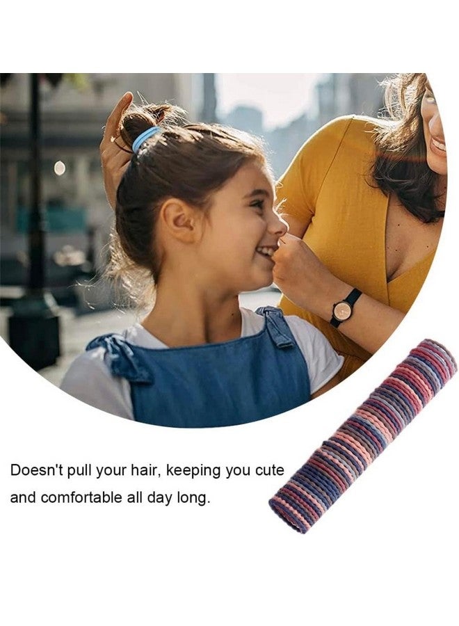 Radhya Accessories Colorful Cotton Sleek Hairties for Kids (Pack of 30) Ponytail Holder Rubberbands for Women Tight Elastic bands for Girls hair accessories for Kids Girls - Image 4