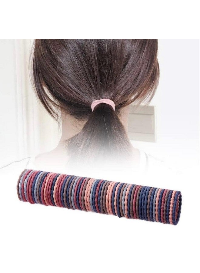 Radhya Accessories Colorful Cotton Sleek Hairties for Kids (Pack of 30) Ponytail Holder Rubberbands for Women Tight Elastic bands for Girls hair accessories for Kids Girls - Image 1