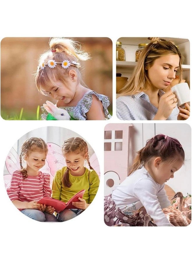 Radhya Accessories Colorful Cotton Sleek Hairties for Kids (Pack of 30) Ponytail Holder Rubberbands for Women Tight Elastic bands for Girls hair accessories for Kids Girls - Image 5