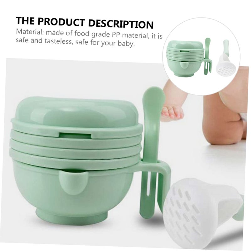 Food Mill Set Manual Grinder Multi Function Bowl For Puree And Grinding - Image 3