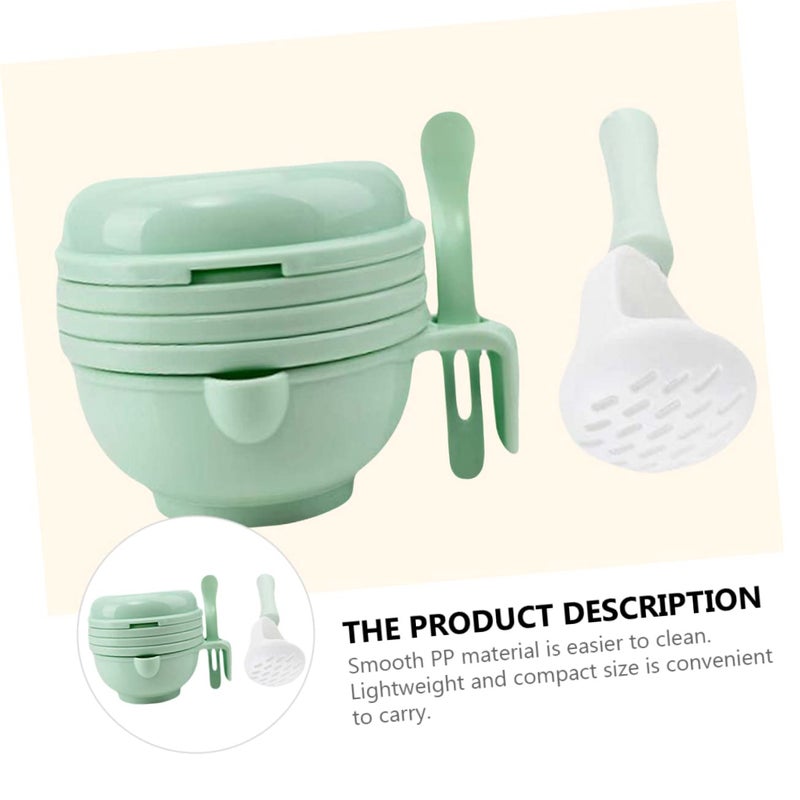 Food Mill Set Manual Grinder Multi Function Bowl For Puree And Grinding - Image 4