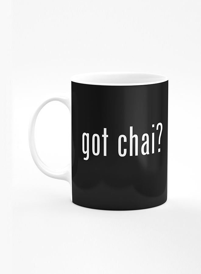 Stylizedd Designer Printed Coffee Mug with Heavy Duty Handle 11oz Ceramic Personalised Gift Mugs Cup [Microwave Safe & Dishwasher Proof] - Got Chai - Image 1