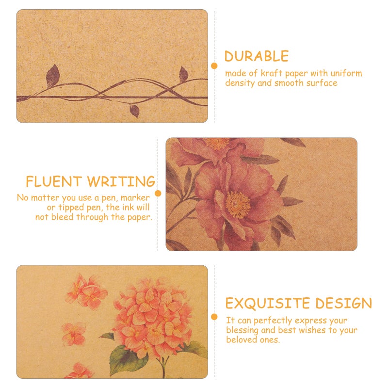 Writing Stationery Paper Simple Vintage Unlined Stationary For Holidays Expressing Emotions 21.00X14.50X0.10CM 64Pcs - Image 5