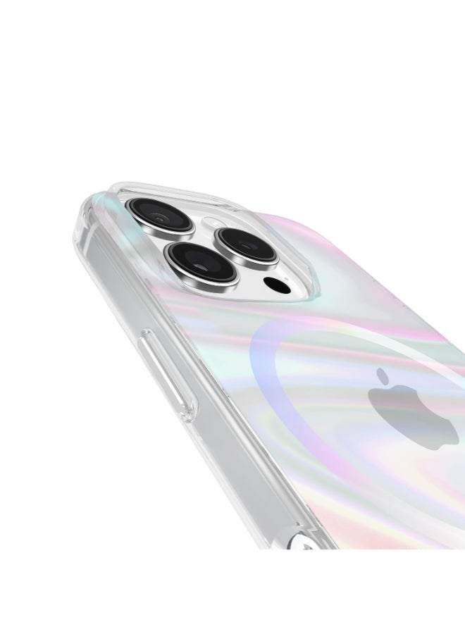 كايس مايت حافظة فقاعات الصابون مع ماغسيف لهاتف آبل آيفون 16 برو 6.3 بوصة 2024 | حماية من السقوط حتى 12 قدم مع طلاء مضاد للخدش ومضاد للاصفرار، حواف مرتفعة، حافظة عصرية، شحن لاسلكي - - Image 5