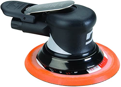 Dynabrade (56826) Dynorbital Supreme 6" (152 mm) Diameter Random Orbital Sander, Non-Vacuum | Proportionate 3/16" (5 mm) Diameter Orbit | 12000 RPM Pneumatic Motor - Image 3