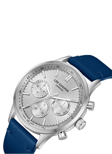Men Multi Function Silver Dial Watch - LC08001.339