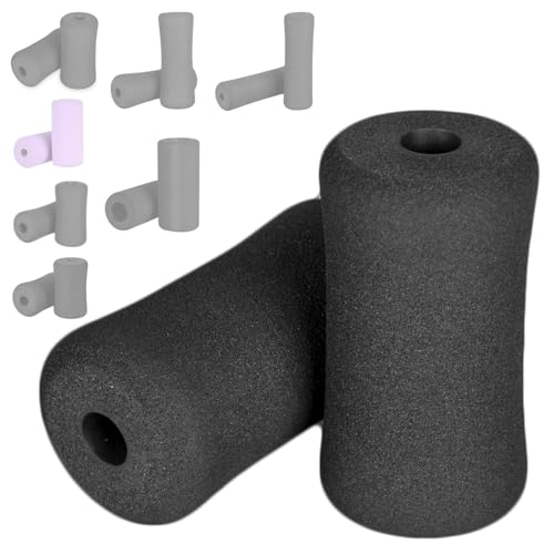 OTFAITP Sponge Foam Foot Pad Roller Pair, Used for Replacing Gym Exercise Equipment, Suitable for 1-inch Rod (Foam 5.12" X 2.76" Od X 0.87" Id) - Image 1