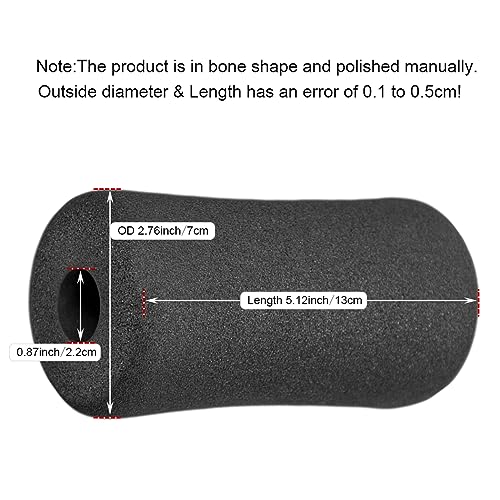 OTFAITP Sponge Foam Foot Pad Roller Pair, Used for Replacing Gym Exercise Equipment, Suitable for 1-inch Rod (Foam 5.12" X 2.76" Od X 0.87" Id) - Image 3