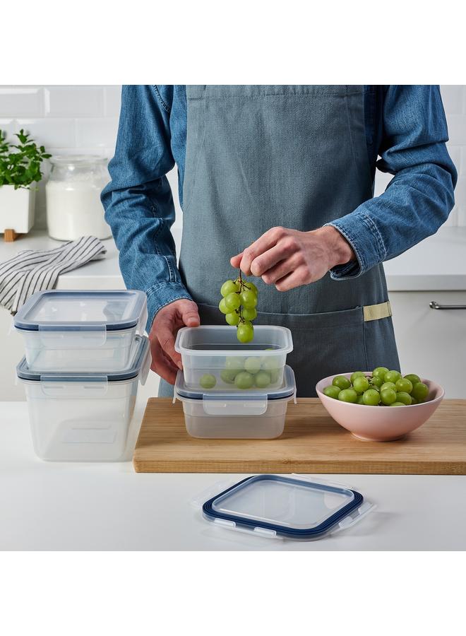 erorex Food container with lid, set of 4, plastic - Image 3