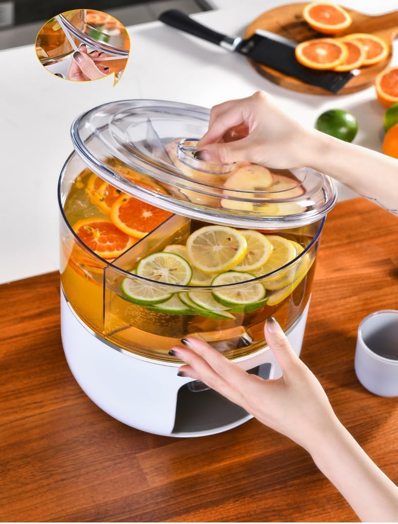 MAPPLE CREATION Beverage Dispenser 360 Rotatable Water Laundry Detergent or Drink Dispenser DIY Beverage for BBQ Picnic Pool Party Social Events Parties Family Gatherings - Image 3