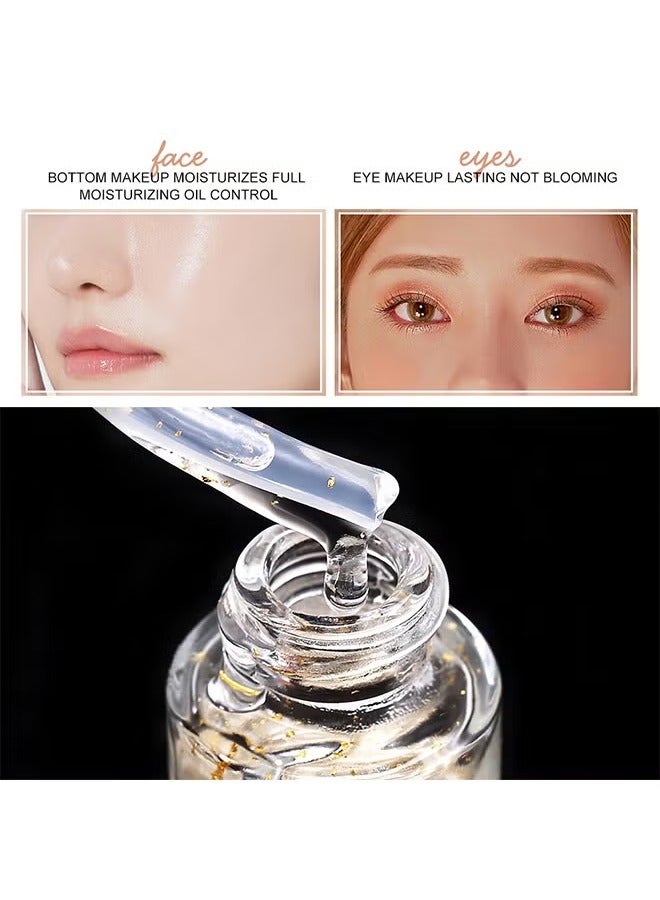 O.TWO.O Hydrating Face Primer Pore Minimizing，Face Makeup Primer, Big Pores Minimizer Perfect Cover, No Pore Eraser Filler, Smooth Fine Lines Wrikles, Gold Foil Infused Base Blur Primer, Long Lasting Women Makeup 20ml - Image 5