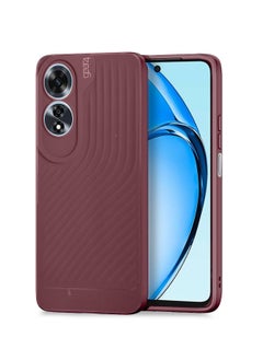 Gear4 Soft Liquid Silicone With Wavey Texture Case Cover For Oppo A60 4G 2024 Gear4 Maroon  - Image 1