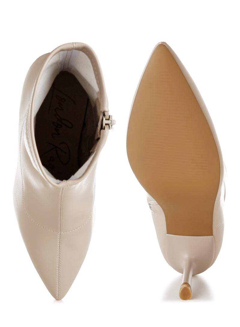 London Rag Stiletto Heel Sock Boots - Image 4