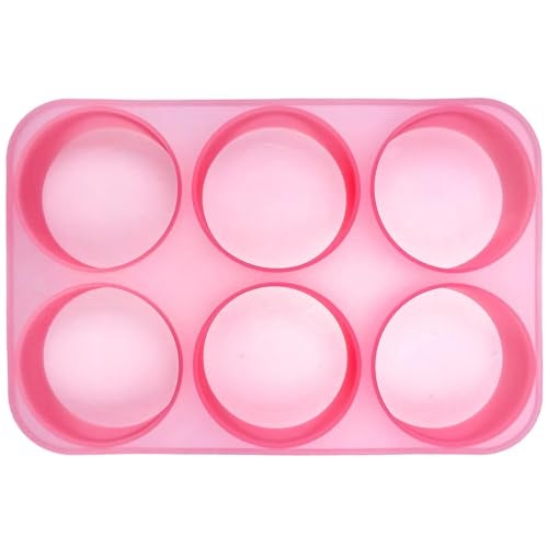 300 Design Optional MUBYOK M328 3inch Circles 6 Cavity Silicone Freshie Mold for Baking Aroma Beads Car Freshie Supplies