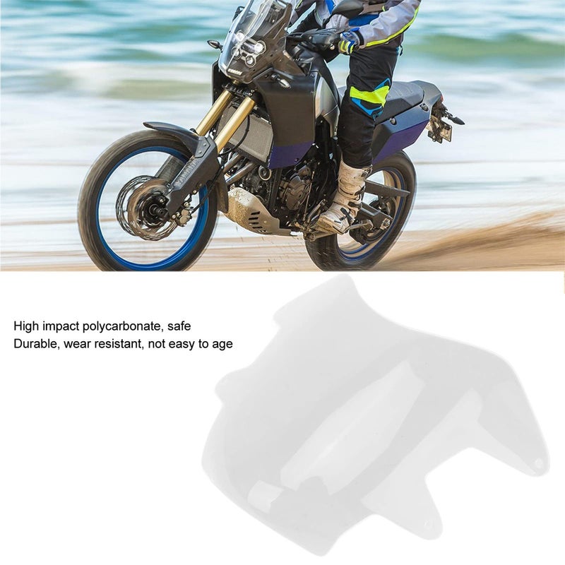 Motorcycle Headlight Protector Guard, Acrylic Motorcycle Headlamp Protective Guard Cover Impact with Mounting Screw for Tenere 700 2019‑Present - Image 2