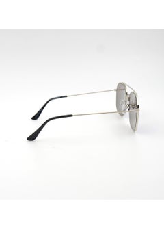 MADEYES Men's UV Protection Sunglasses EE24M128-6 - Silver/Black  - Image 4